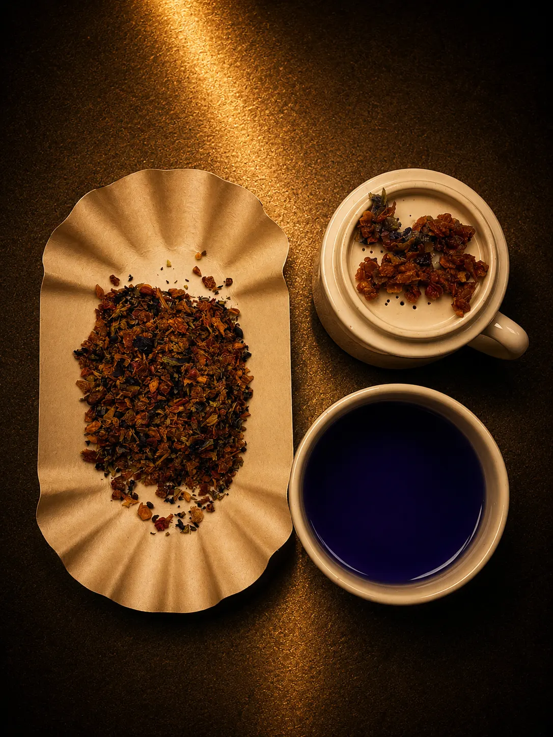 Blend 09, loose leaf and brewed cup