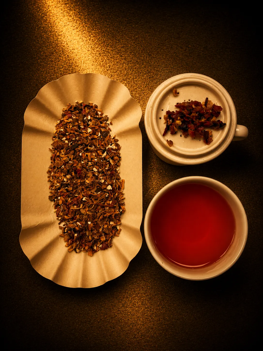 Blend 13, loose leaf and brewed cup