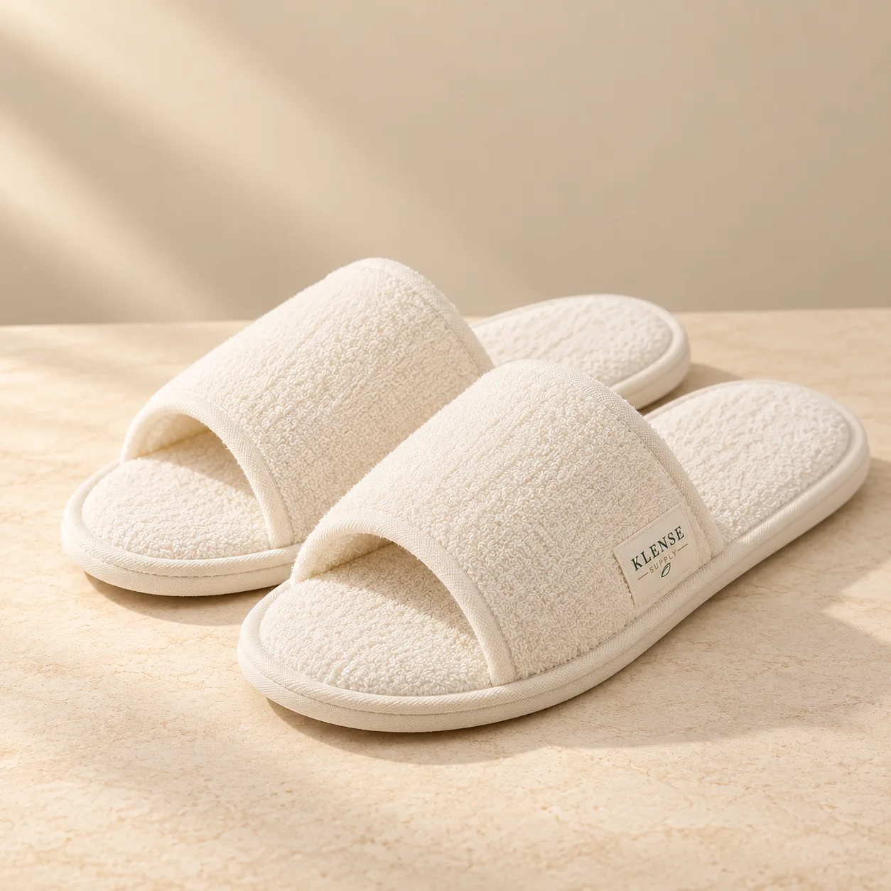 Open-Toe Hotel Slippers
