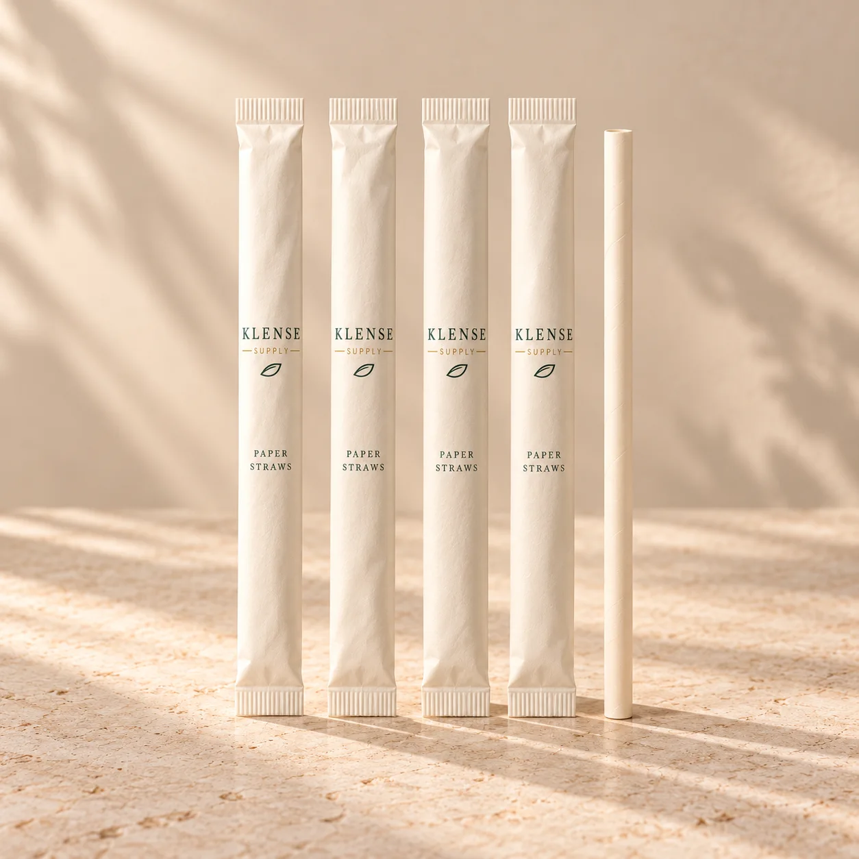Wrapped Paper Straws